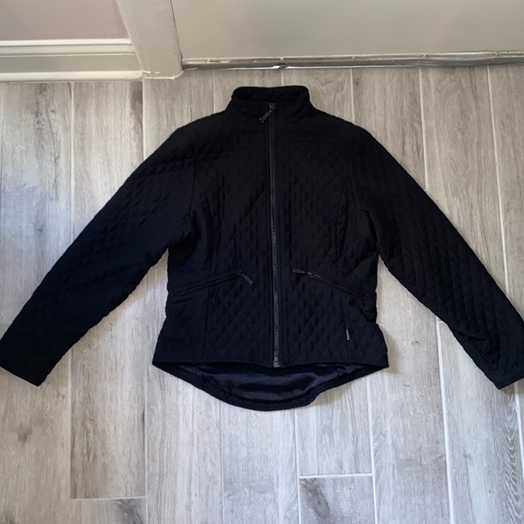Barbour Women’s Quilted Jacket Black L116 Tailored Size 6 US - Picture 1 of 8